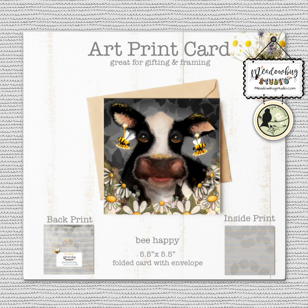 Bee Happy Note Card: Whimsical Touch to Your Messages