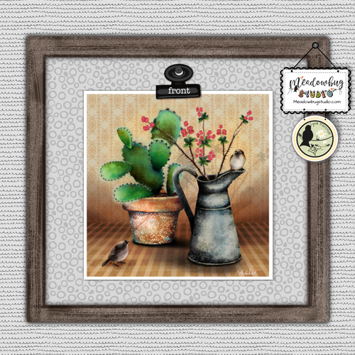 Cacti Love Note Card