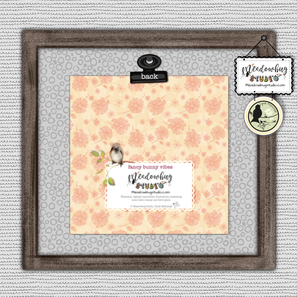 Fancy Bunny Vibes Note Card