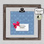 Fancy Red Bow Note Card
