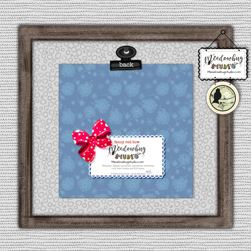 Fancy Red Bow Note Card