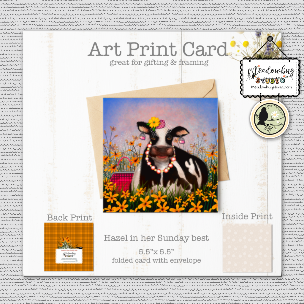 Hazel In Her Sunday Best Note Card