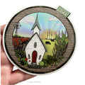 Iowa Country Charm Decal 4” (tan)