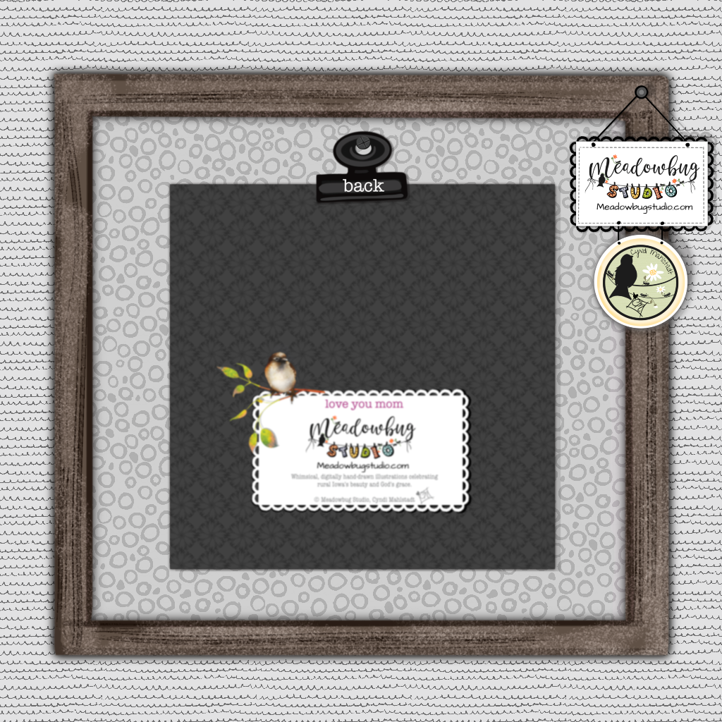 Love You Mom - Meadowbug Studio Note Card