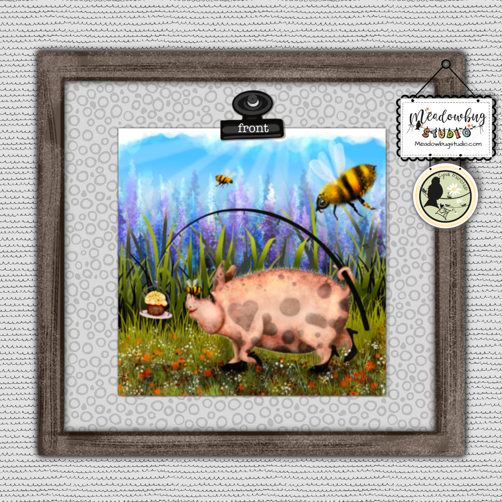 Pig In Pumps Note Card